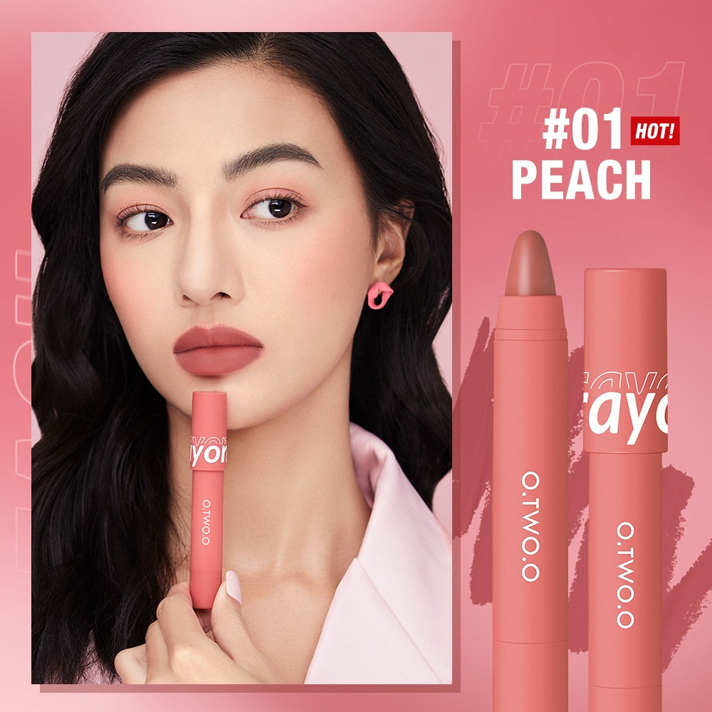 Lipstick Pencil Lip Liner 6 Colors Velvet Matte
