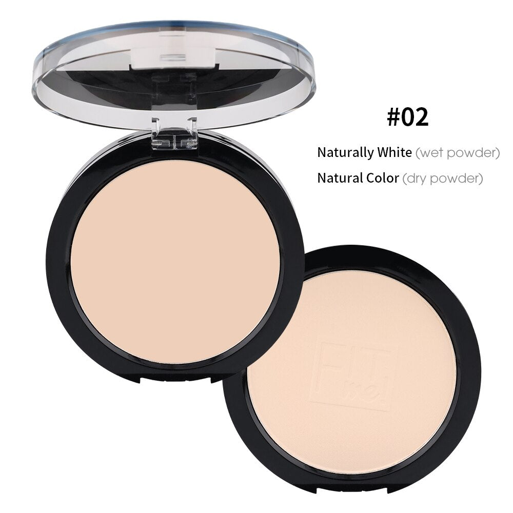 1PC Natural Mineral Pressed Powder