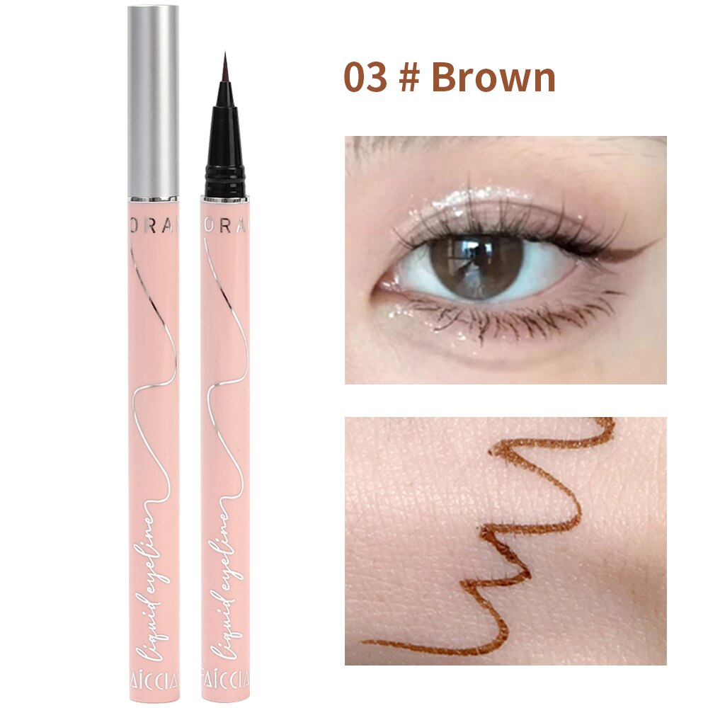 Waterproof Colorful Eyeliner Pencil Long-lastingAnti-oil Long-lasting White Black Red Liquid Eyeliner Pen Women Eye Make Up Tool