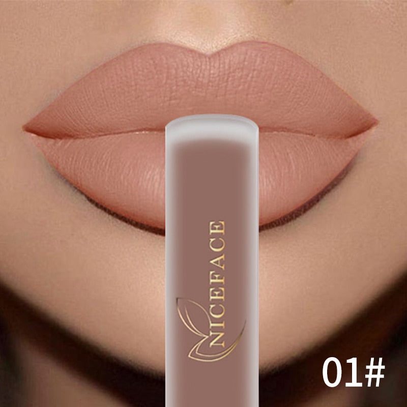 NICEFACE Lip Gloss Lipstick Waterproof