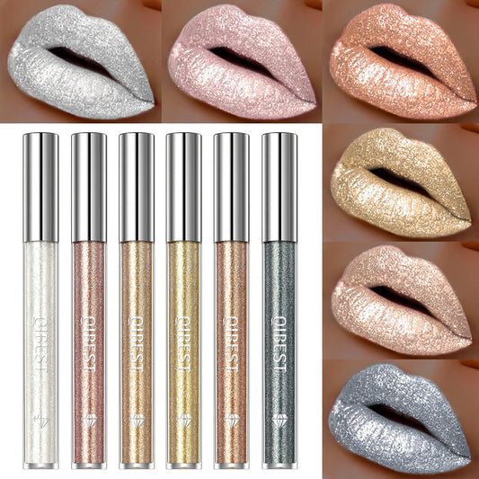 Glitter Diamond Liquid Lipstick Pearl Shiny