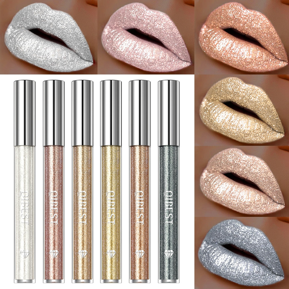 Glitter Diamond Liquid Lipstick Pearl Shiny