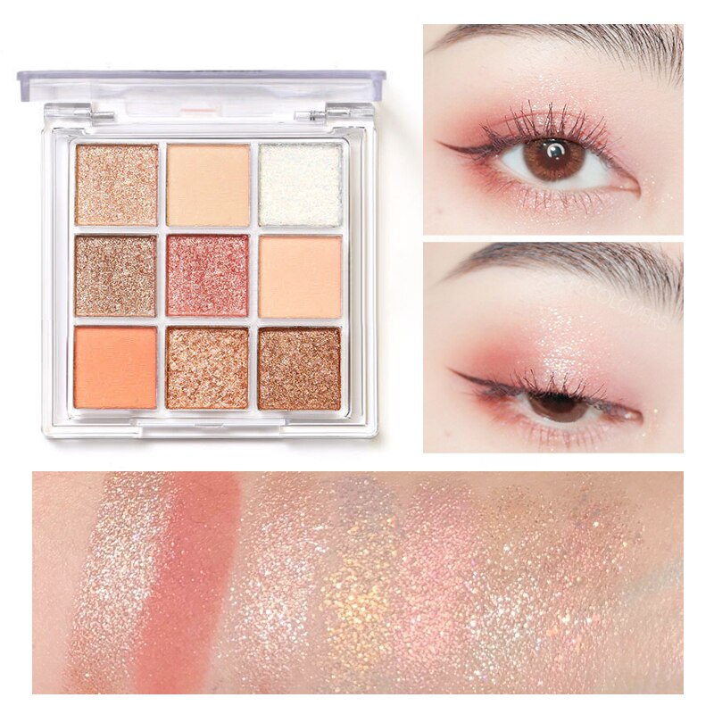 9 Colors Eyeshadow Palette Waterproof Korean Makeup