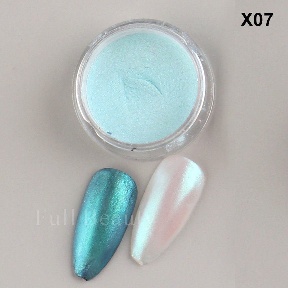 Neon Pigment Yellow Green Orange Rubbing Nail