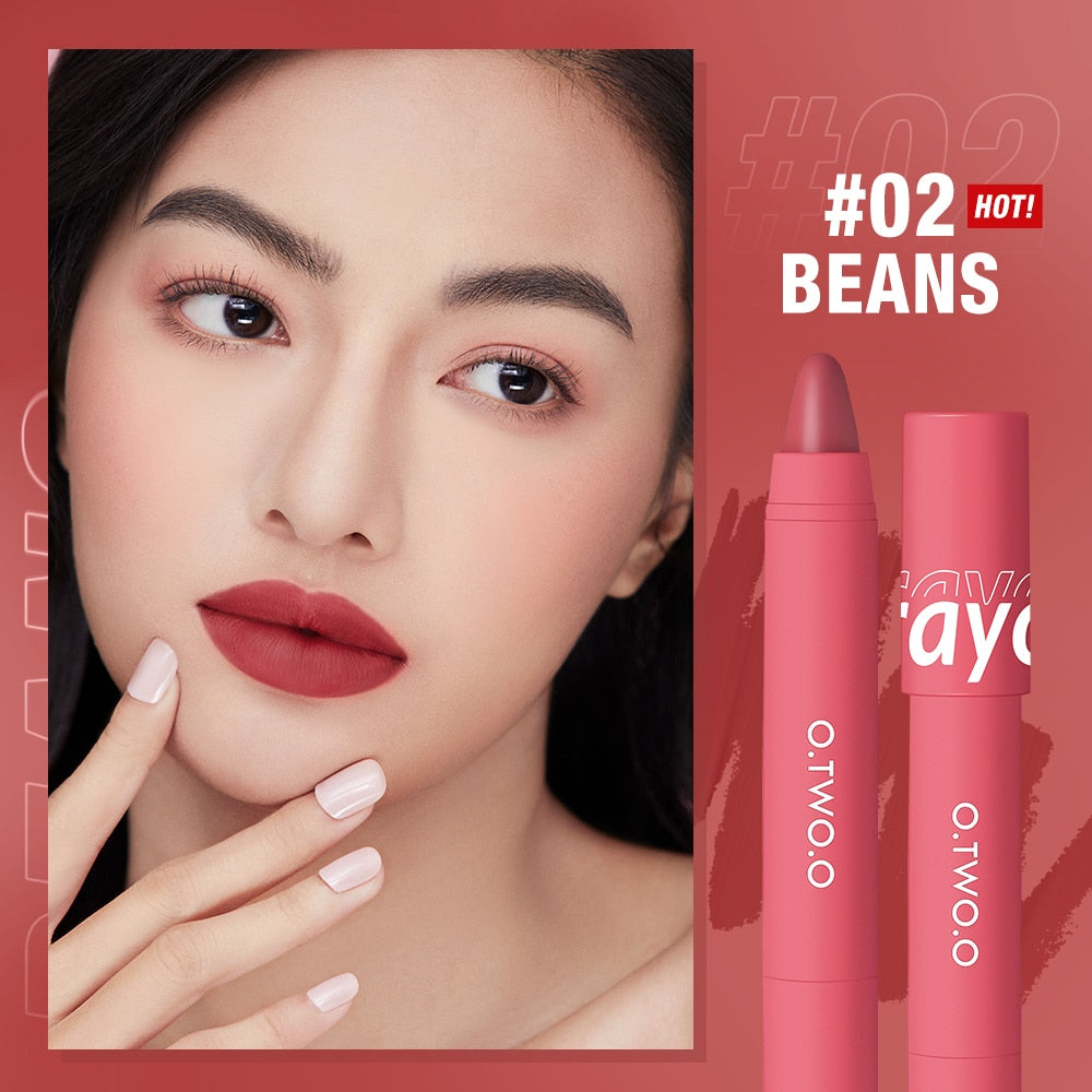 Lipstick Pencil Lip Liner 6 Colors Velvet Matte