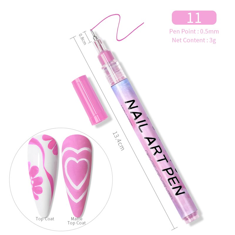 1 Pc Waterproof Nail Art Graffiti Pen