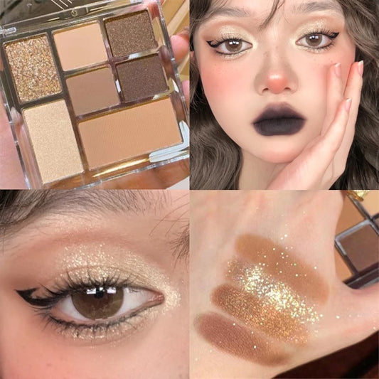 Rose Pink Color Eyeshadow Palette Pearly