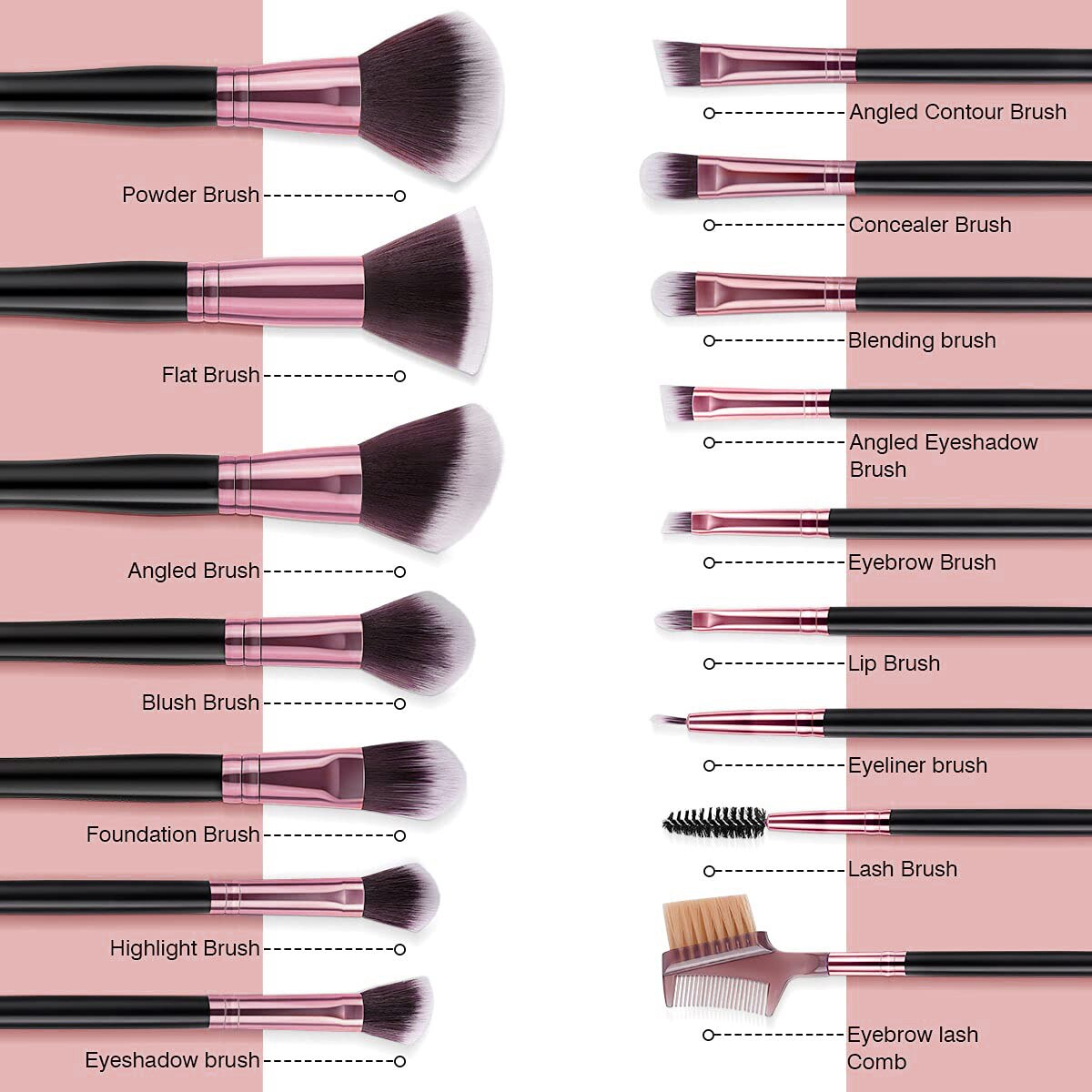 16pcs Soft Makeup Brushes  Eye Shadow Brush