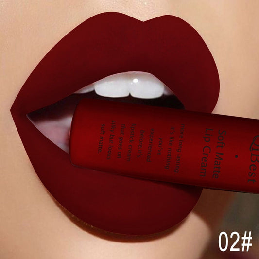 Velvet Sexy Red Lip Glaze Lipstick Makeup