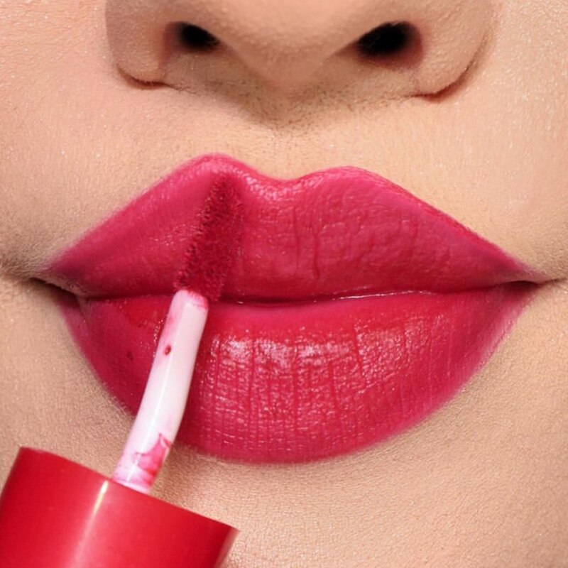 Korean Moisturizing Jelly Lasting Cherry Red Pink Liquid Lipstick