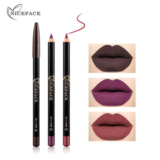 Matte Lipliner Waterproof Smooth Silk Lipstick  Pencils