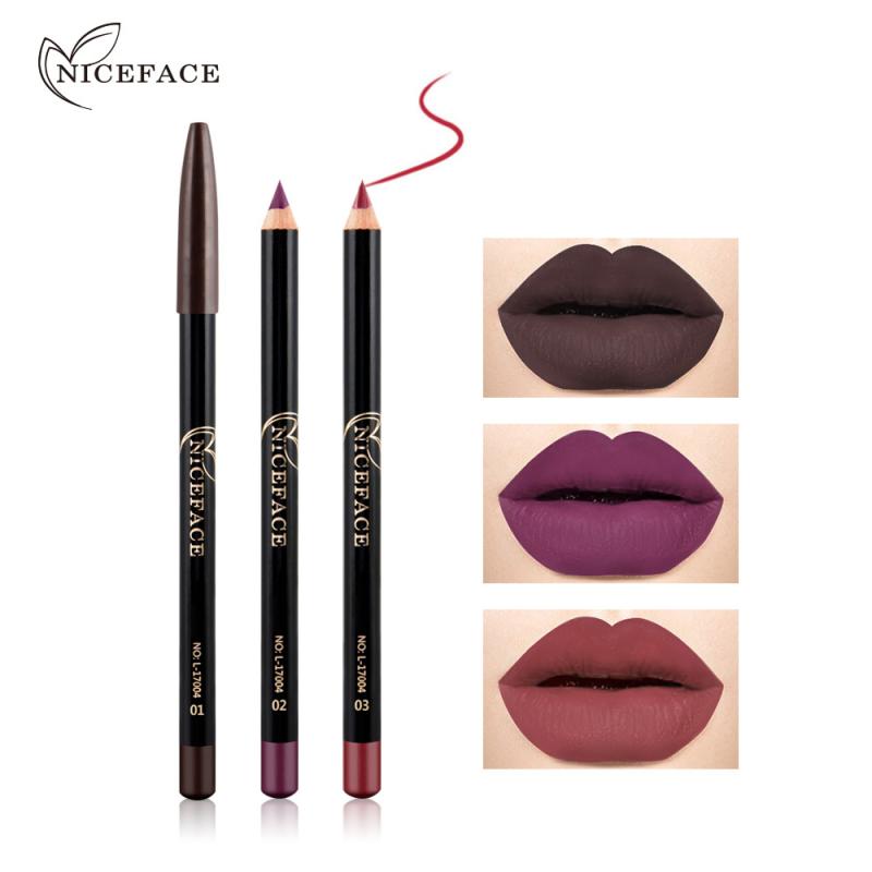 Matte Lipliner Waterproof Smooth Silk Lipstick  Pencils