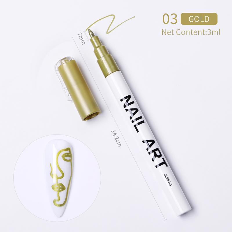 1 Pc Waterproof Nail Art Graffiti Pen