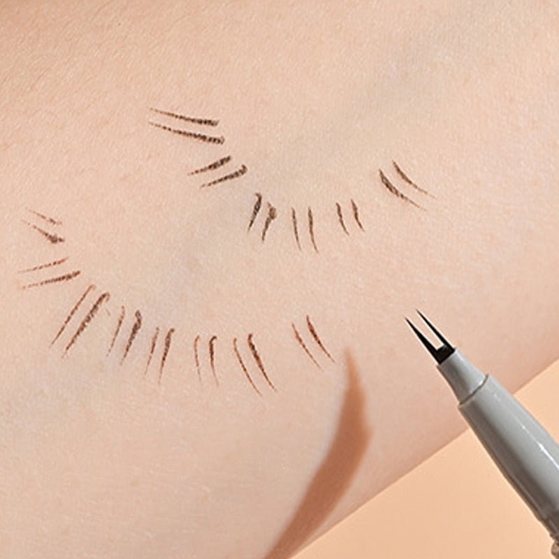 Ultra-thin 2 Fork Tip Liquid Eyeliner Pencil