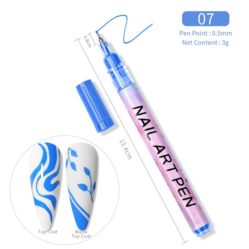 1 Pc Waterproof Nail Art Graffiti Pen