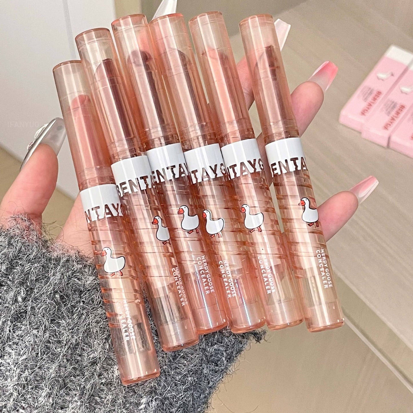 Velvet Matte Lipstick Pen Lasting Waterproof Lips Contouring Pencil Nude Brown Lip Tint Non-stick Cup Lip Gloss Korea Cosmetics