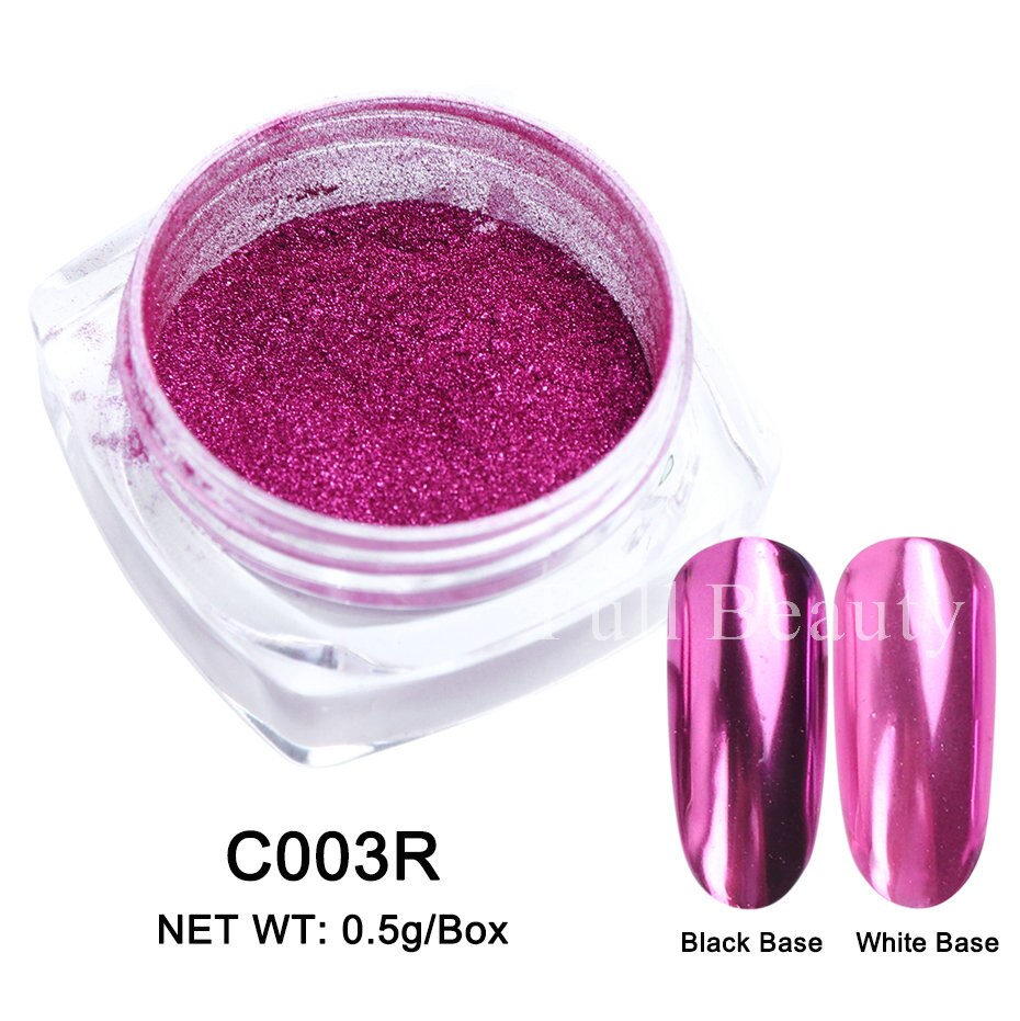 Neon Pigment Yellow Green Orange Rubbing Nail