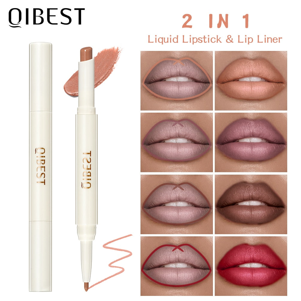 Matte Lipstick Pencil Lip Cosmetic