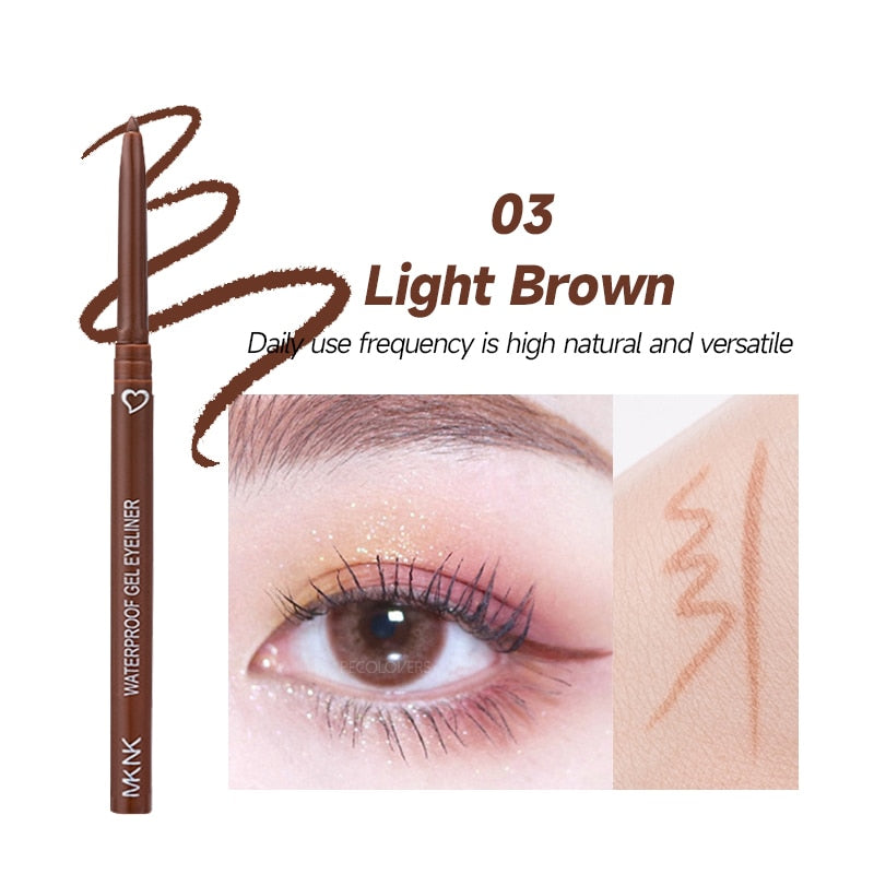 Waterproof Eyeliner Gel Pencil Red Brown