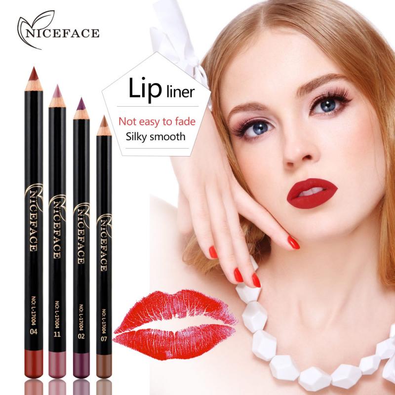 Matte Lipliner Waterproof Smooth Silk Lipstick  Pencils