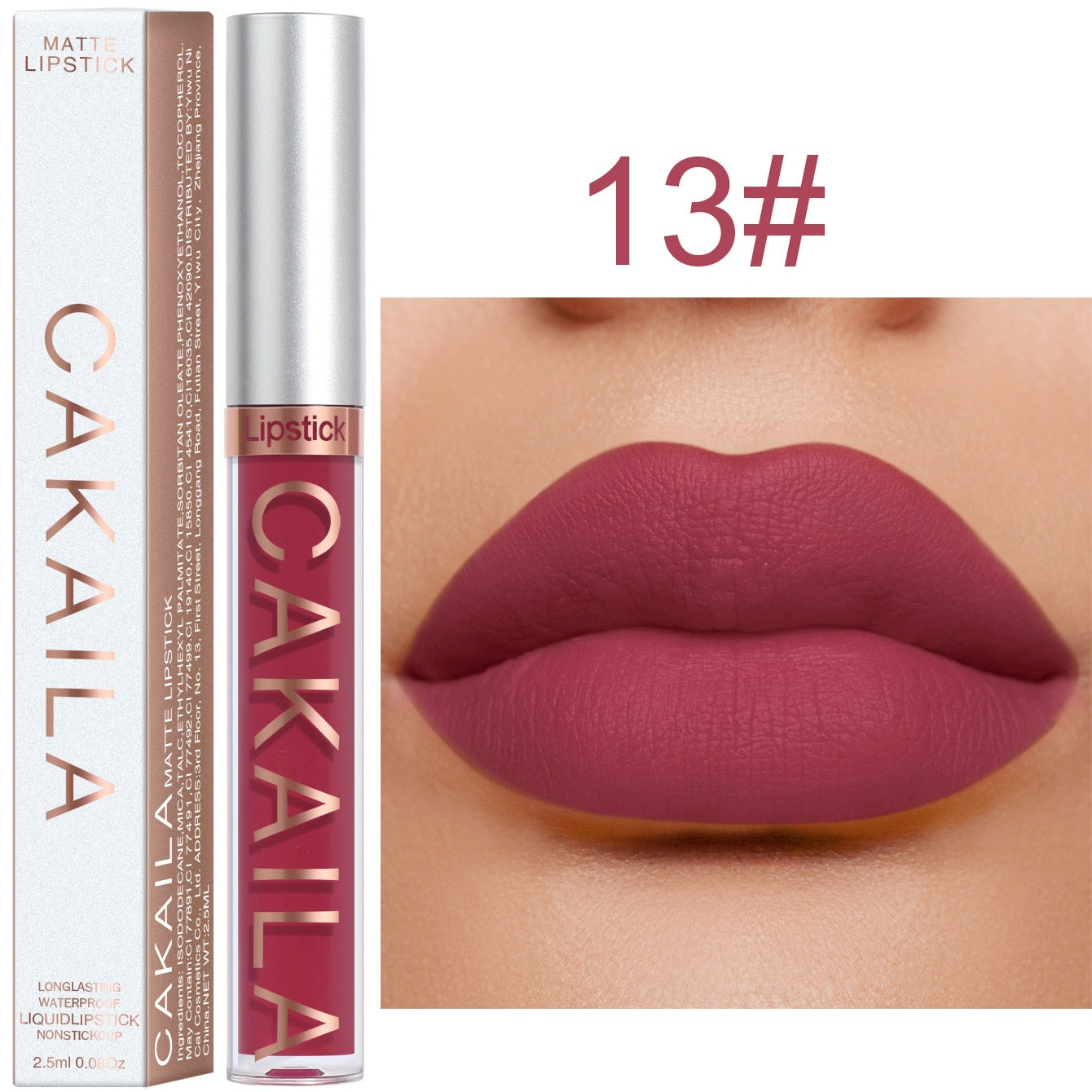 Gloss Long Matte Pink Velvet Lipstick