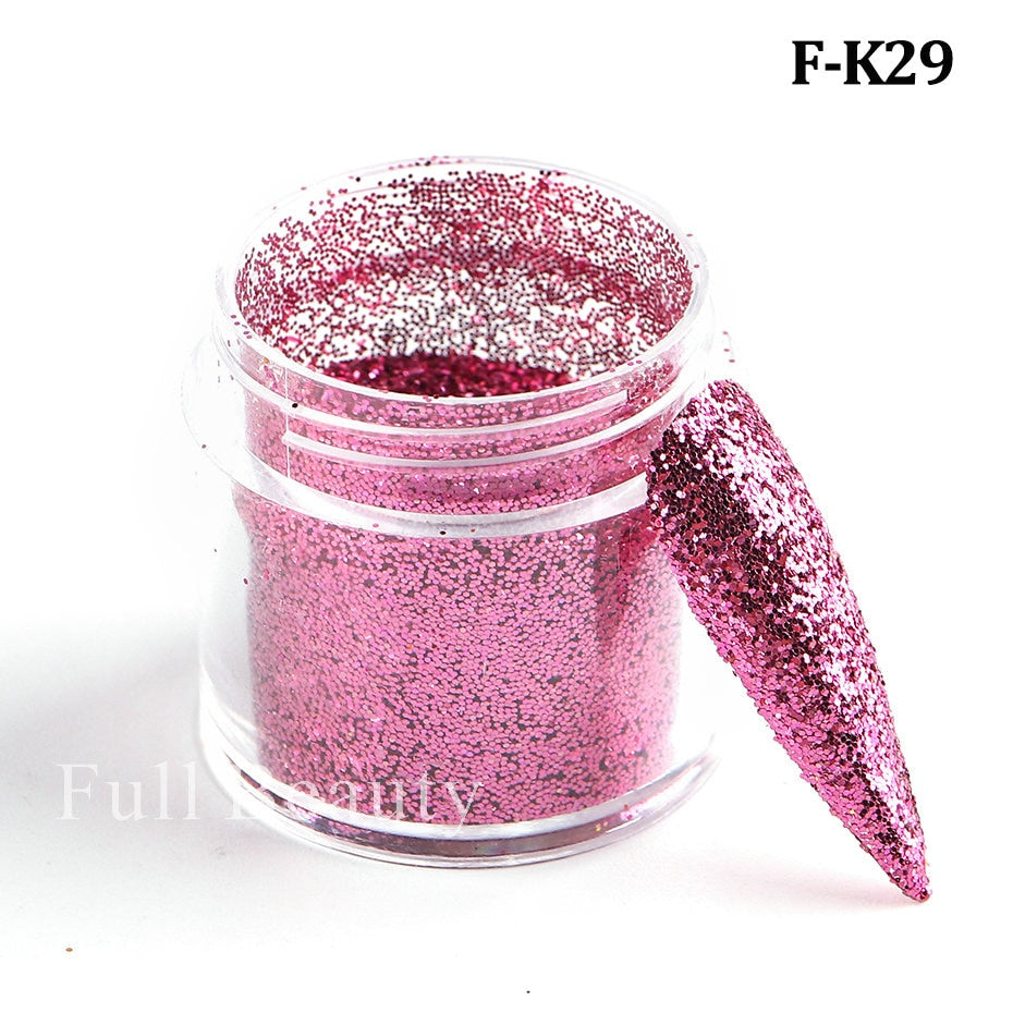 Shiny Glitter Sugar Sand Nails 3D Acrylic Flowers White
