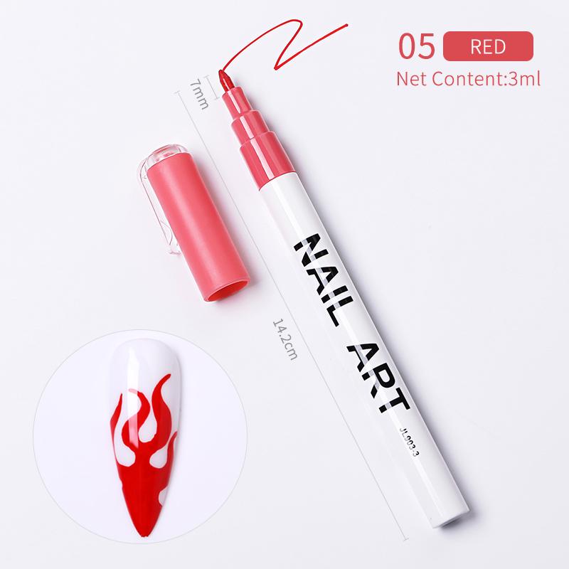 1 Pc Waterproof Nail Art Graffiti Pen