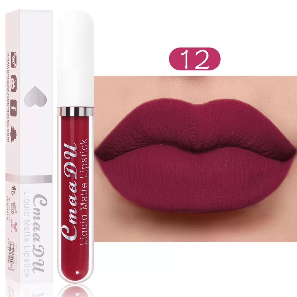 Velvet Matte  Cosmetics Waterproof Nude Liquid Lipstick