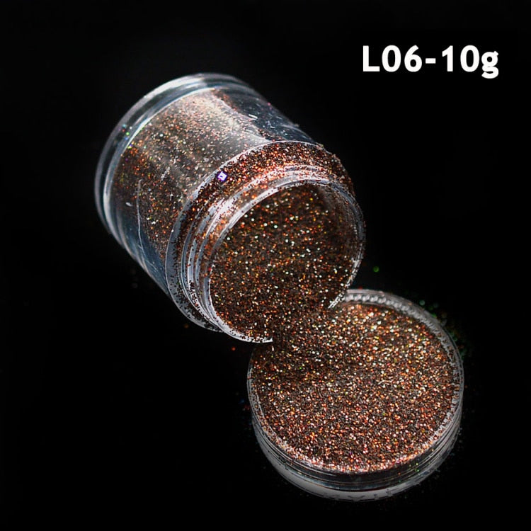 Shiny Glitter Sugar Sand Nails 3D Acrylic Flowers White