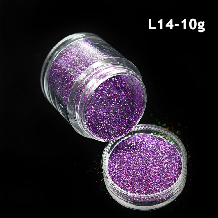Shiny Glitter Sugar Sand Nails 3D Acrylic Flowers White