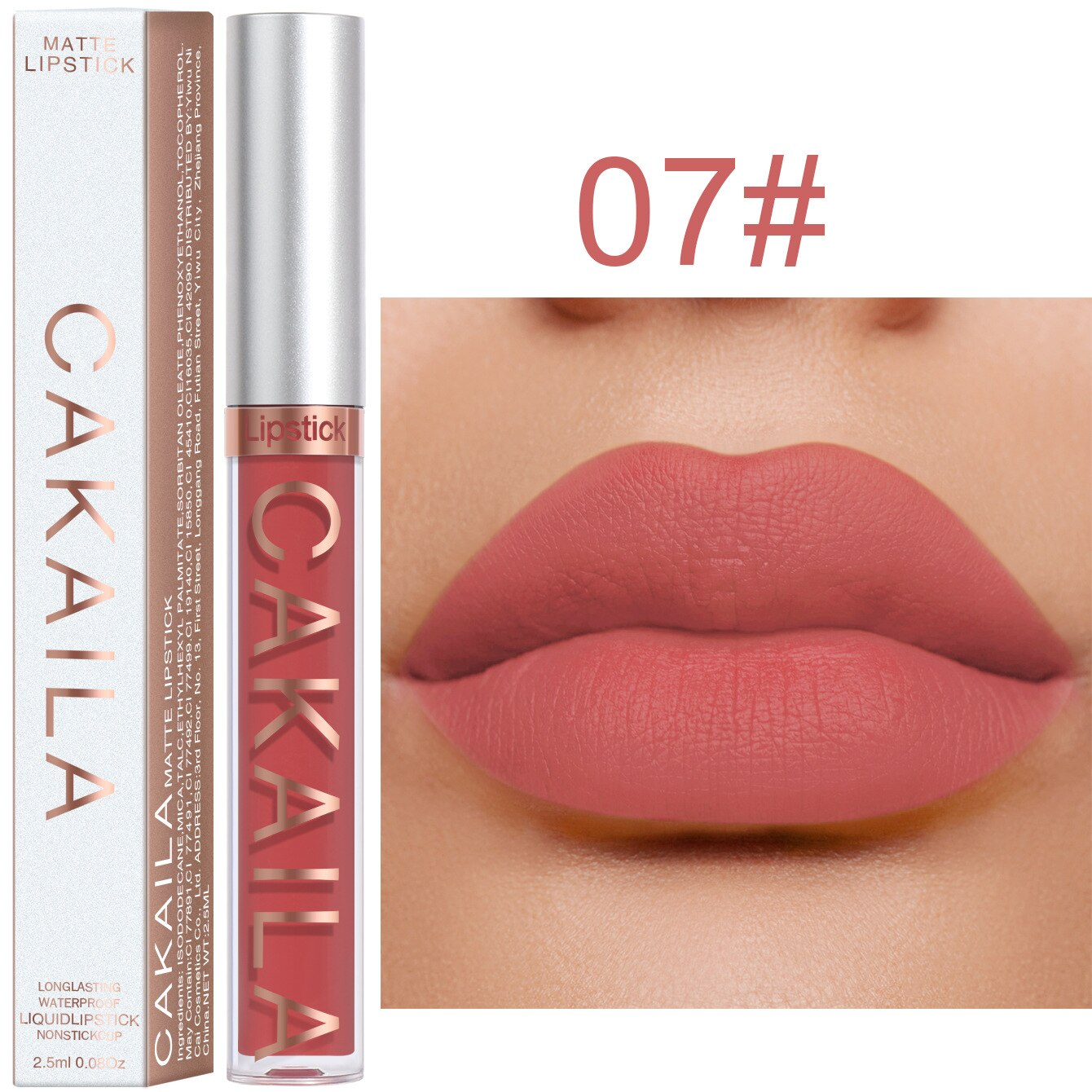 Gloss Long Matte Pink Velvet Lipstick