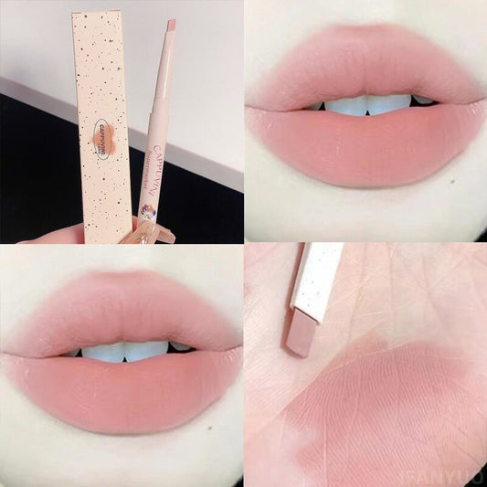 Lipliner Pencil Matte Velvet Lip Liner Pen Outline Lip Shape Lipstick Pen Waterproof Lasting Non-stick Cup Nude Lip gloss Makeup