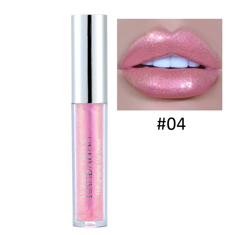 Handaiyan 6 Colors Gloss Glitter Red Nude Lipstick