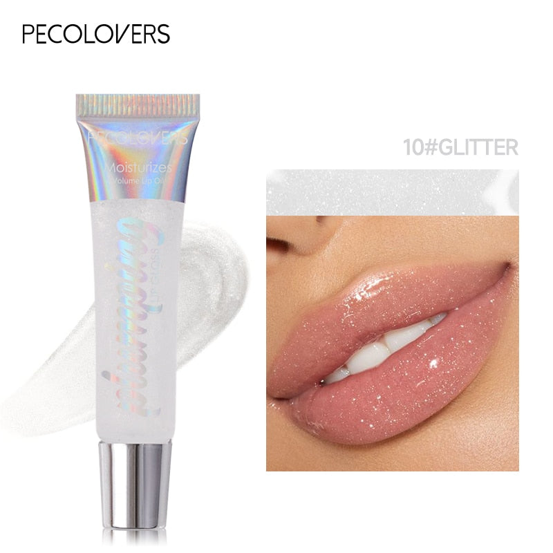 Lip Gloss Moisturizing Lip Plumper Gloss Bomb Universal Lip Luminizer Long Lasting Glitter Liquid Lipstick10 Colors