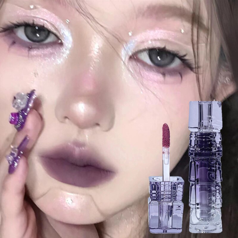 Matte Dyeing Liquid Lilac Lipstick Waterproof Moisturizer