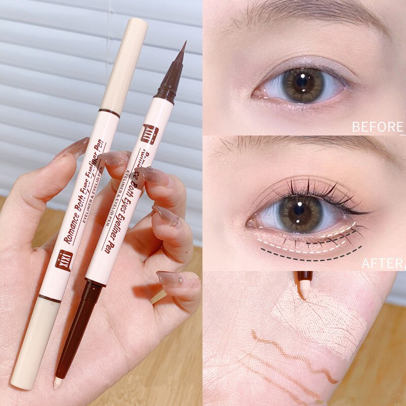 1PC Two-color Eyes Brightening Pearl High-gloss Eyeliner