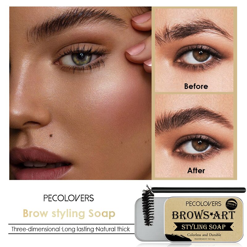 PECOLOVERS Gel Wax Brow Soap Tint Eyebrow Enhancer