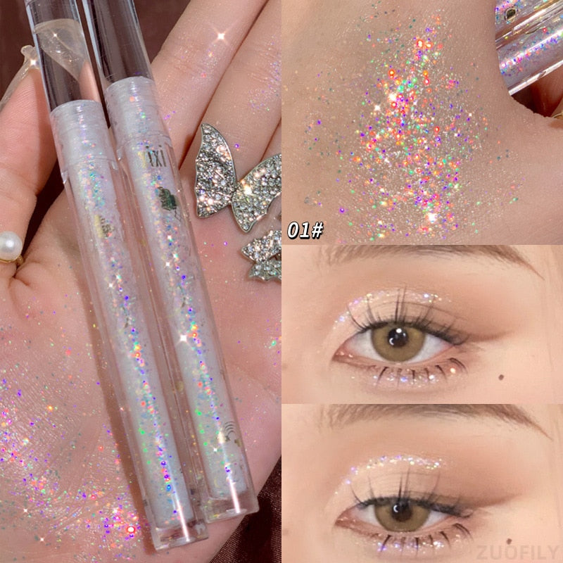 1pc Liquid Eyeshadow Super Shine Pink Pearlescent