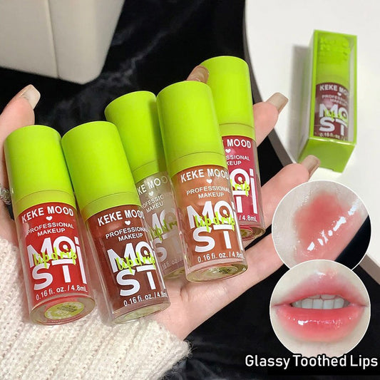 Moisturizing Glass Lip Gloss Crystal Jelly Glitter
