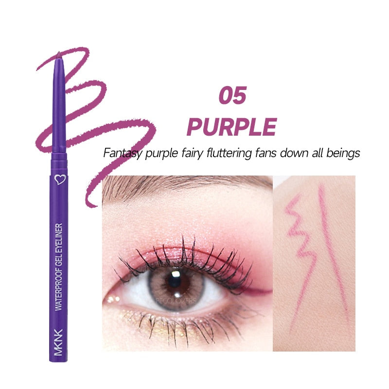 Waterproof Eyeliner Gel Pencil Red Brown