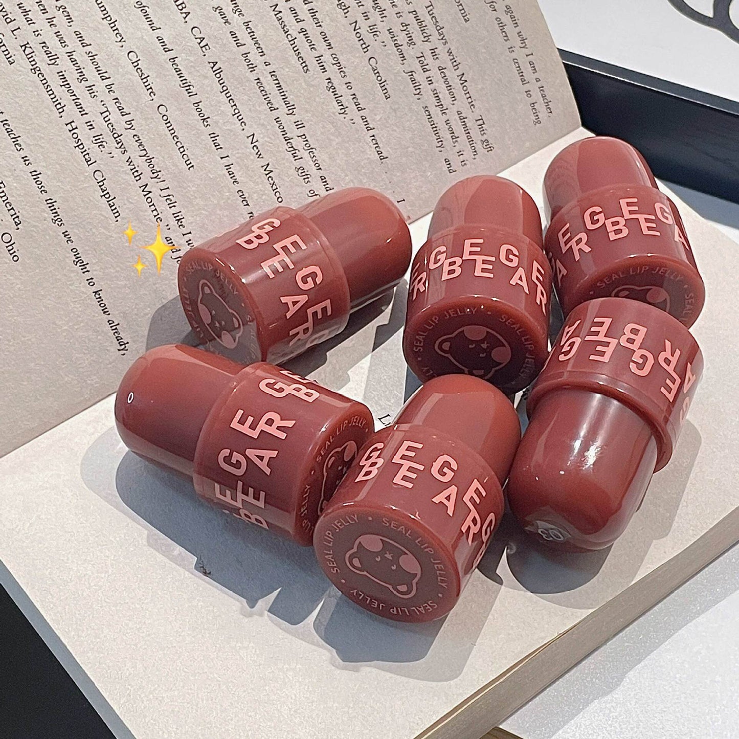 Water Light Jelly Stamp Lip Gloss Hydrating Liquid Lip Glaze Korean Toothed Lips Makeup Cosmetics Lip Moisturizer Tint Lipsticks