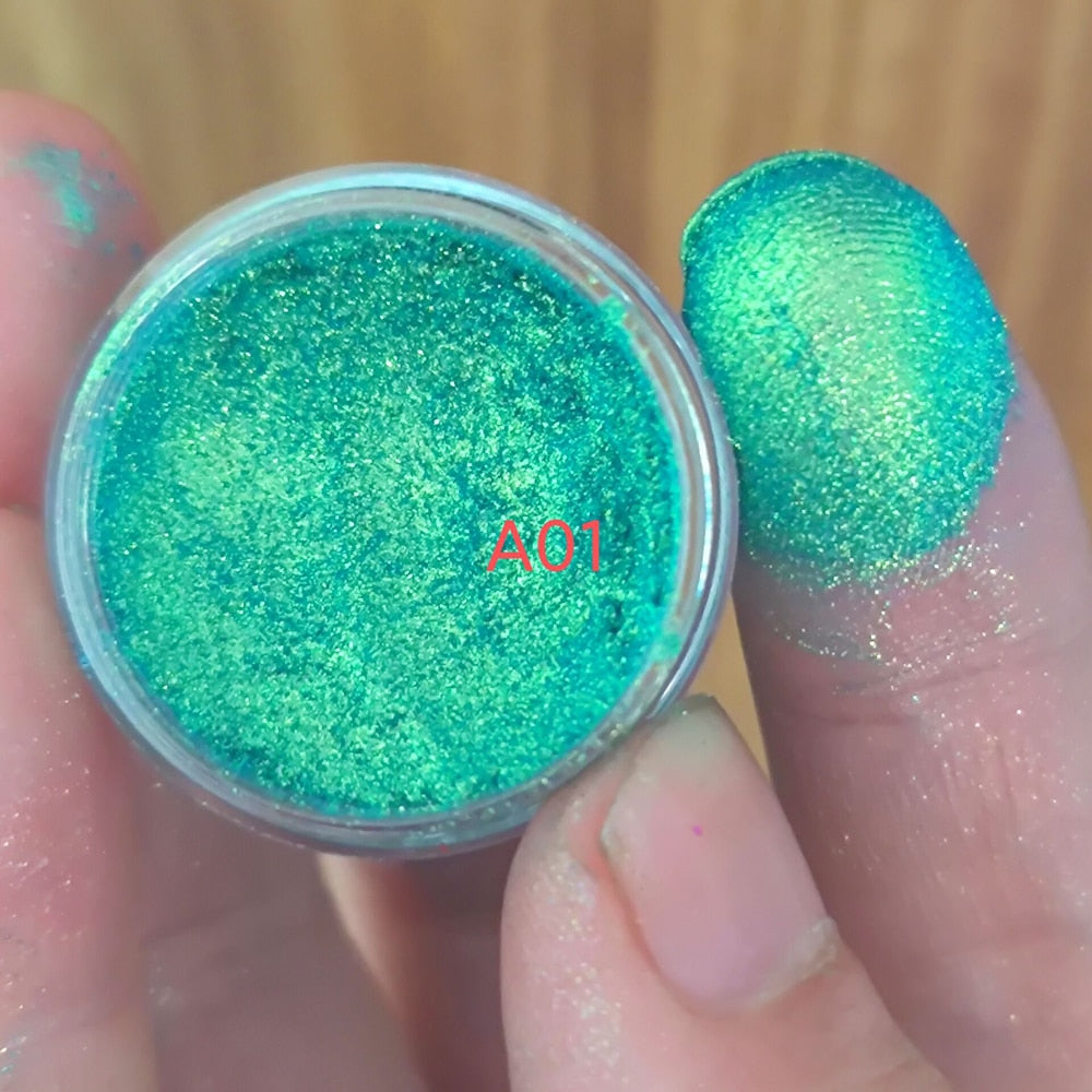1Jar Crystal Diamond Powder Rainbow Shiny Nail