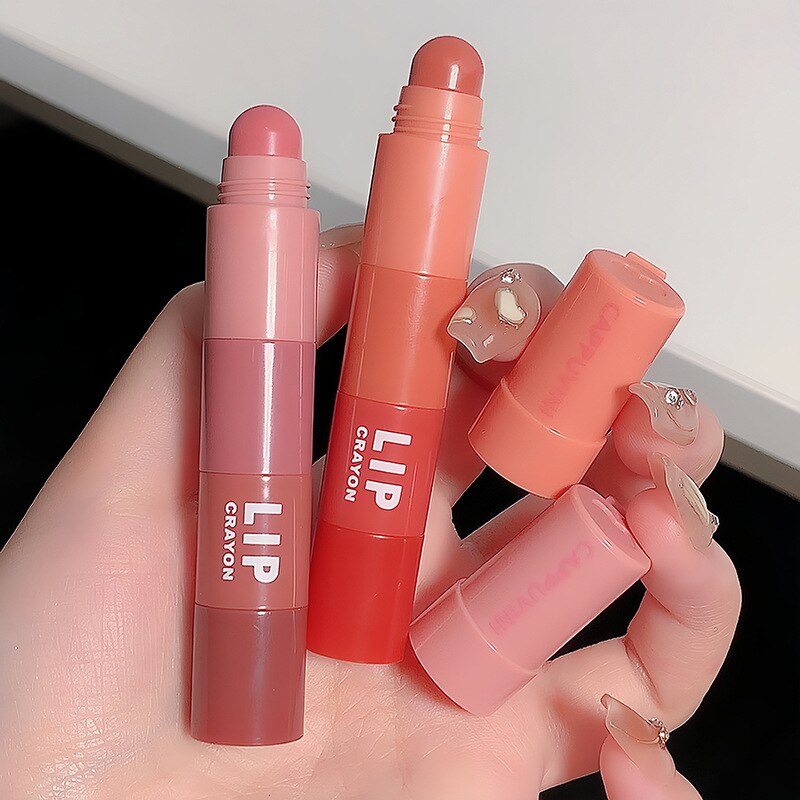 4pc/set Lipstick Korean Girl Group Crayon Lipstick Long