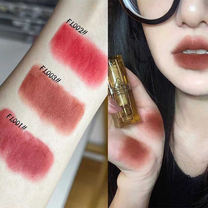 Matte Lipstick Amber Transparent Square Tube