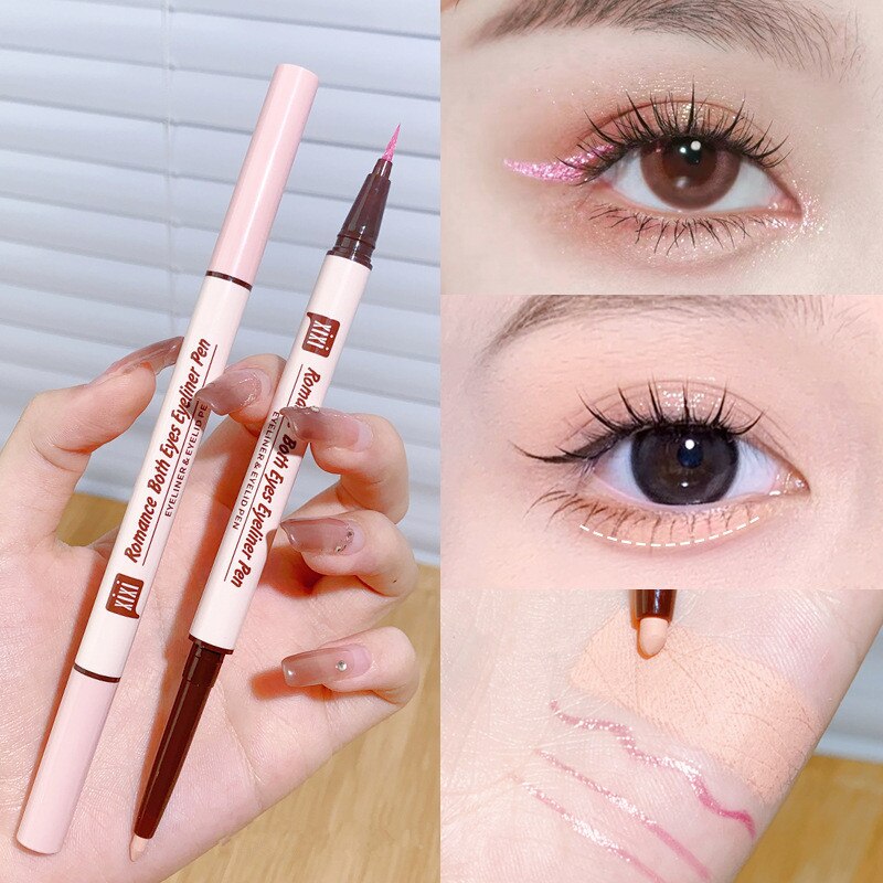 1PC Two-color Eyes Brightening Pearl High-gloss Eyeliner
