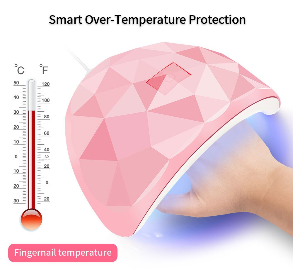 LED Dryer Lamp 18 UV Lamp Beads  USB  Polish  Nails