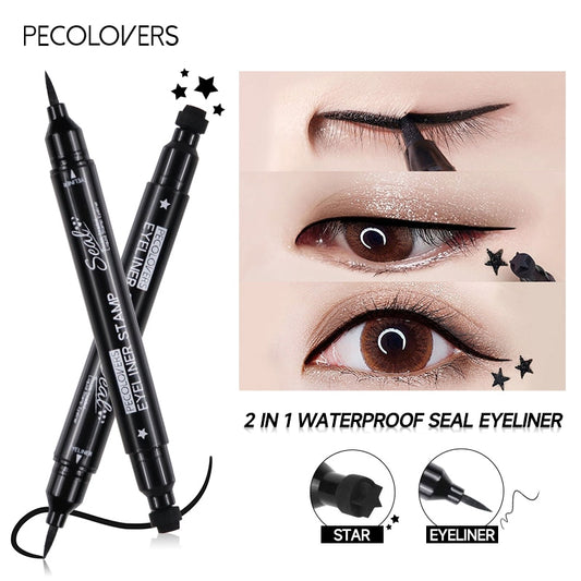 Double Head 2 In1 Waterproof Liquid Eyeliner