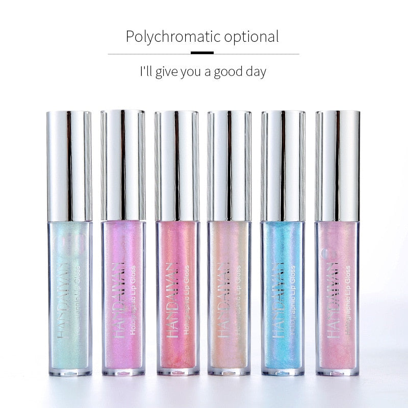 Handaiyan 6 Colors Gloss Glitter Red Nude Lipstick