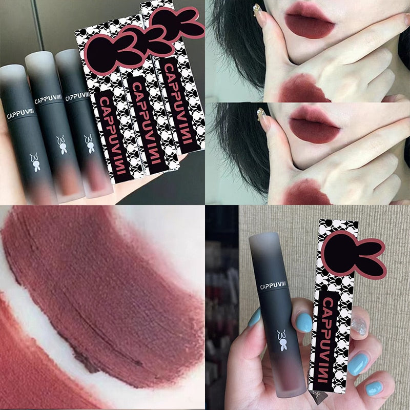 Retro Red Brown Tone Lipstick Mousse Matte