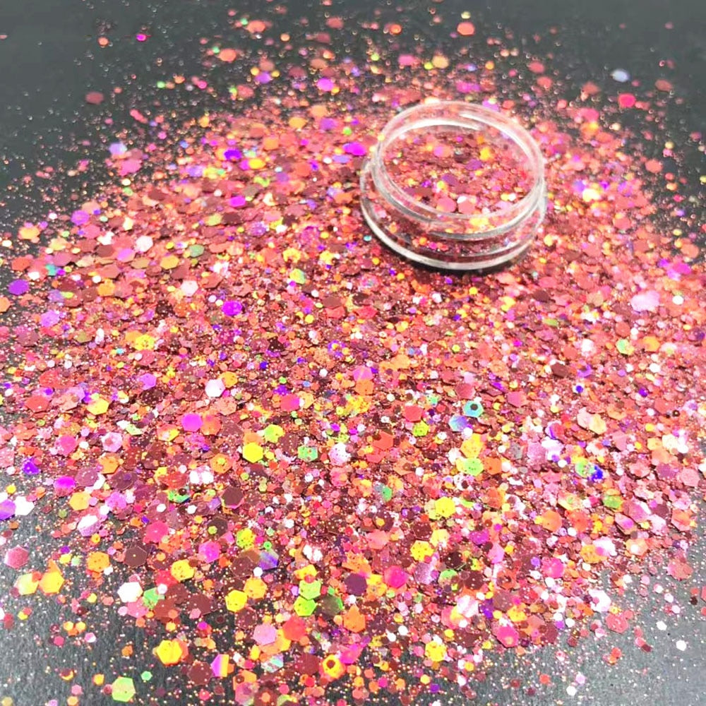 10g/Bag Iridescent Art Glitter Sequins Holographic Nail